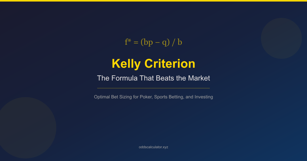 Kelly Criterion Explained: The Formula That Beats the Market (2026)